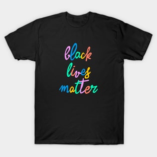 Black Lives Matter Colorful T-Shirt